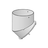 Raccordo uscita fumi verticale Ø 130 mm Raccordo uscita fumi verticale Ø 130 mm